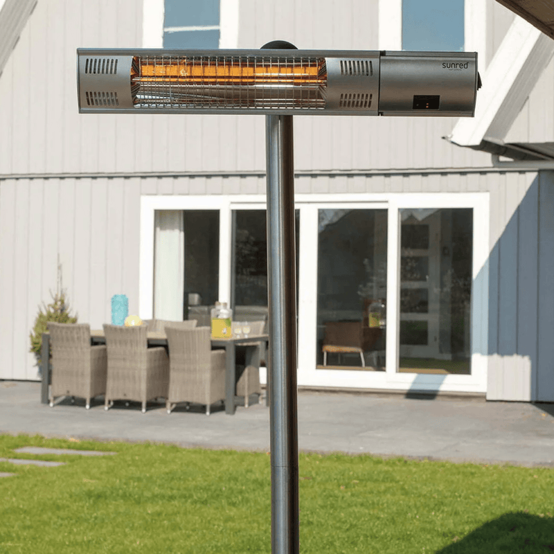 Ultra Staand Zilver 2000 Watt - Tuinverwarming.com