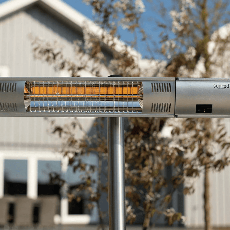 Ultra Staand Zilver 2000 Watt - Tuinverwarming.com