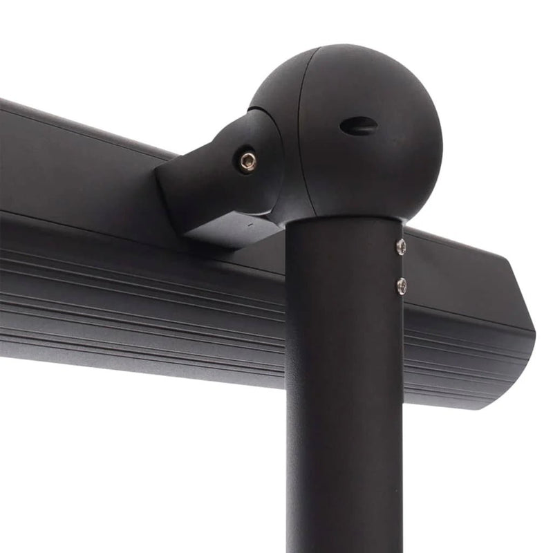 Sunred zwarte terrasverwarmer Royal Diamond Dark gemonteerd op standaard 