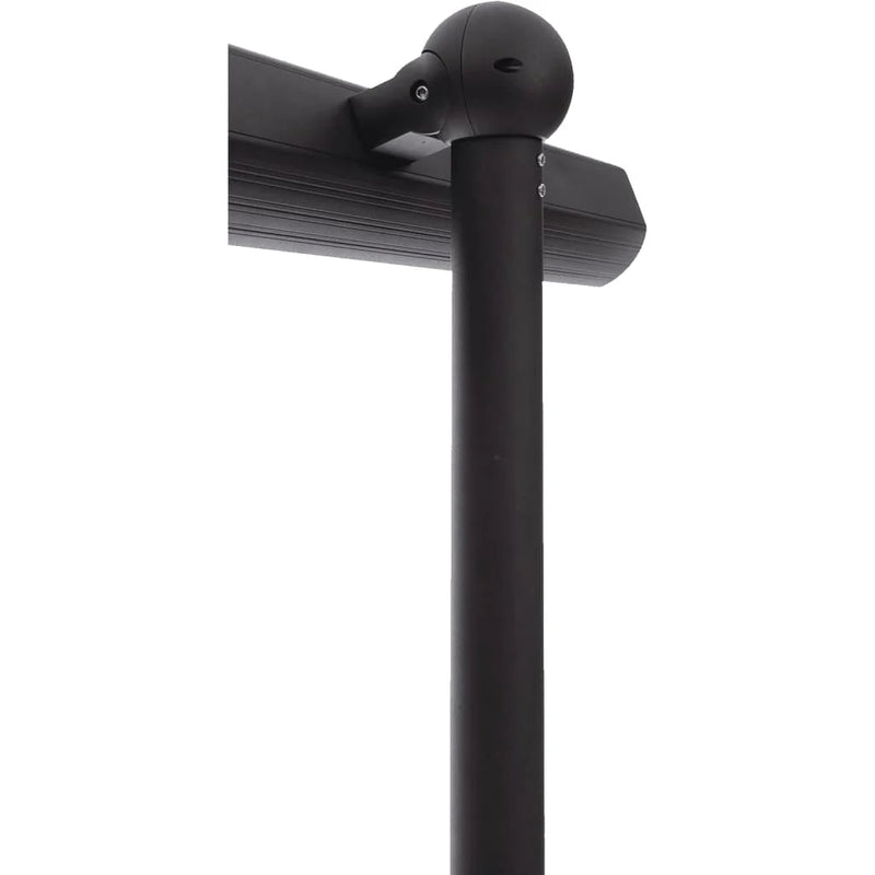 standaard montage van de Sunred zwarte staande terrasverwarmer Royal Diamond Dark