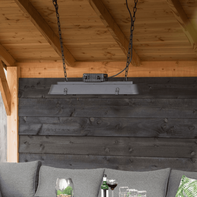 Vintage Dark Hangend Zwart 2500 Watt - Tuinverwarming.com