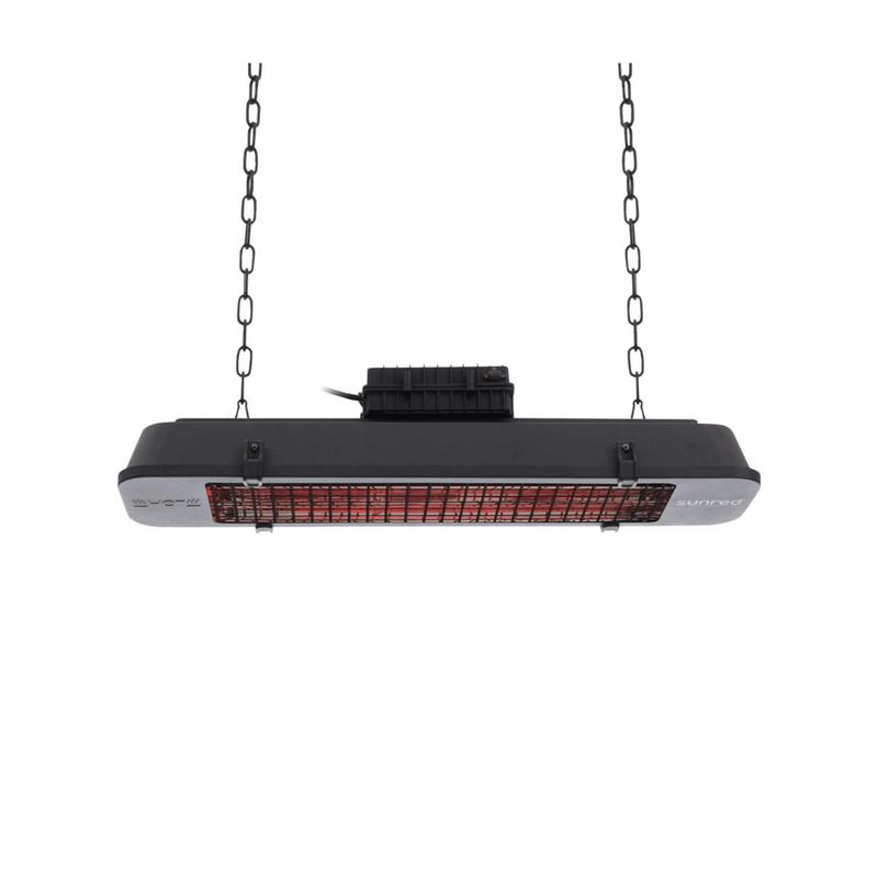 Vintage Dark Hangend Zwart 2500 Watt - Tuinverwarming.com