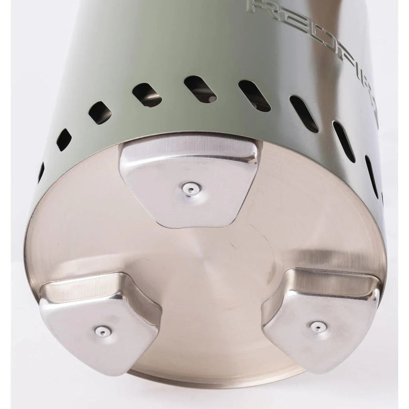 Volcano pellet table fireplace small olive green