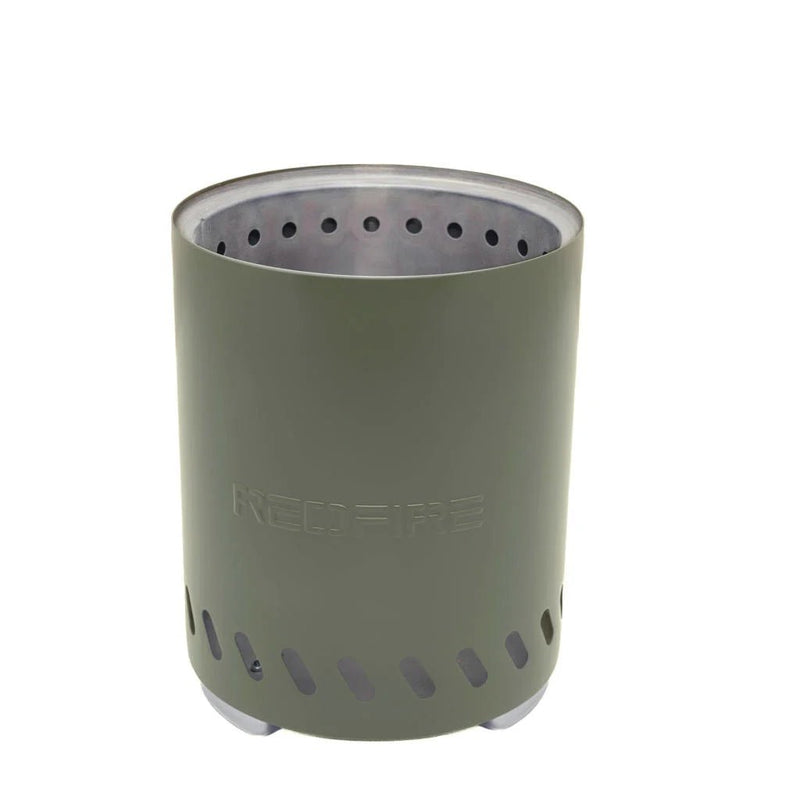 Volcano pellet table fireplace small olive green