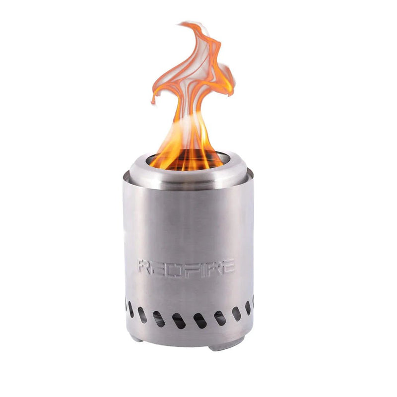 Volcano pellet table fireplace small stainless steel