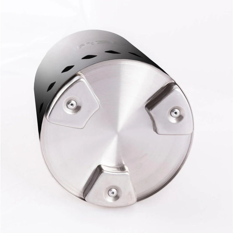 Volcano pellet table fireplace small black