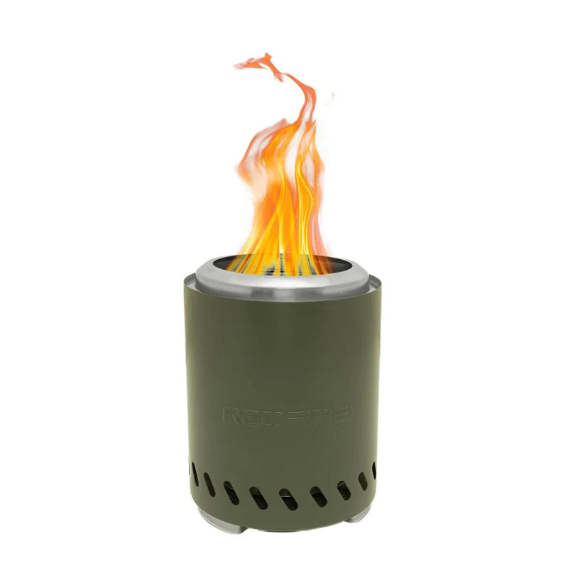 Volcano pellet table fireplace medium olive green