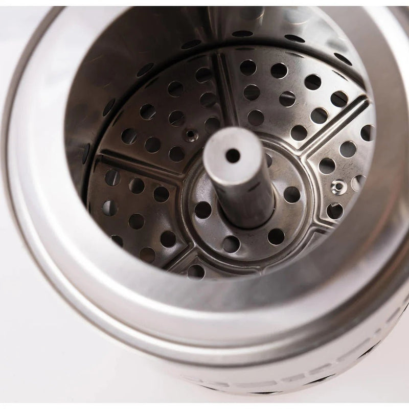 Volcano pellet table fireplace medium black