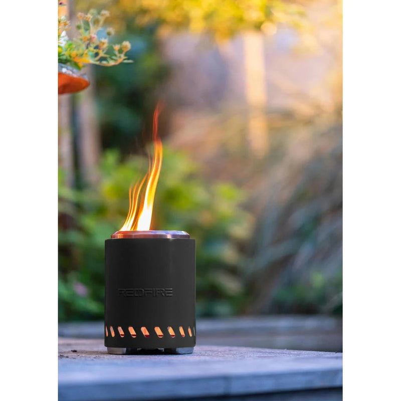 Volcano pellet table fireplace medium black